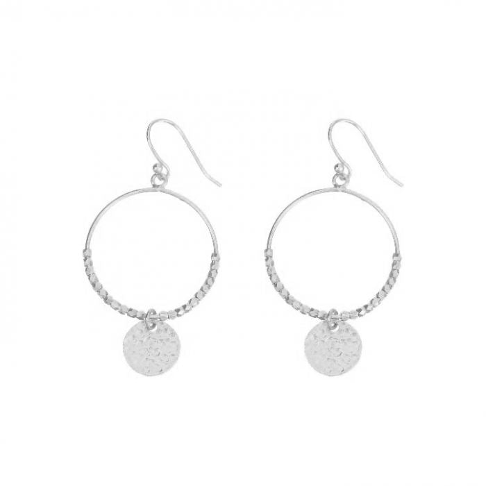 Dominique Silver Mini Hoop Earrings