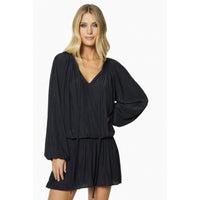 Paris long sleeve Dress Black