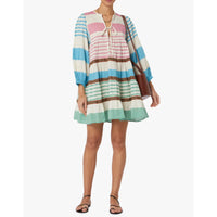 Pearl & Caviar Zakar Mini Dress Striped Multi