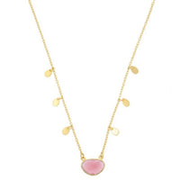 Summer Necklace Pink Jade