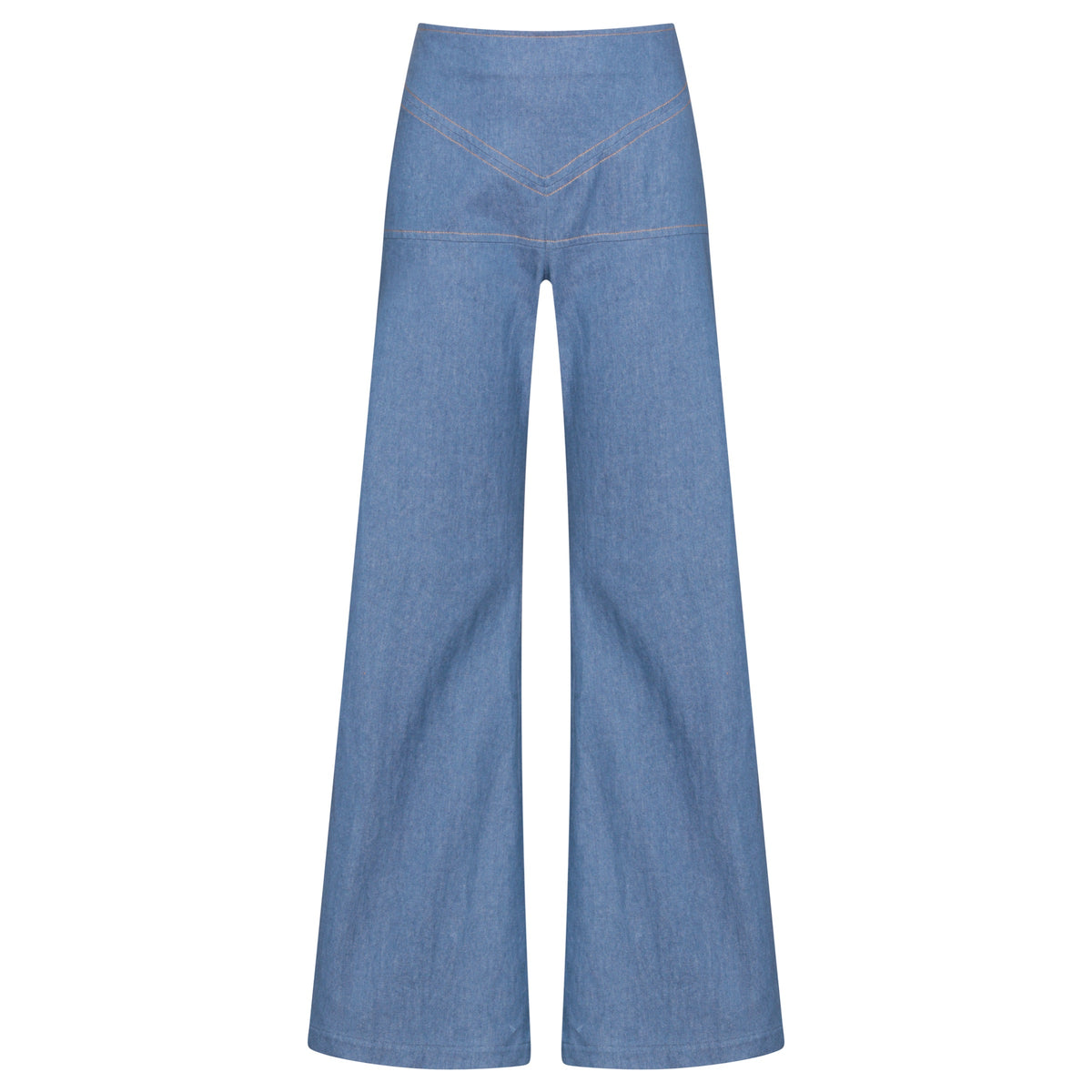 Mid Denim Westway Flared Trouser