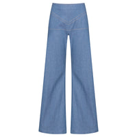 Mid Denim Westway Flared Trouser