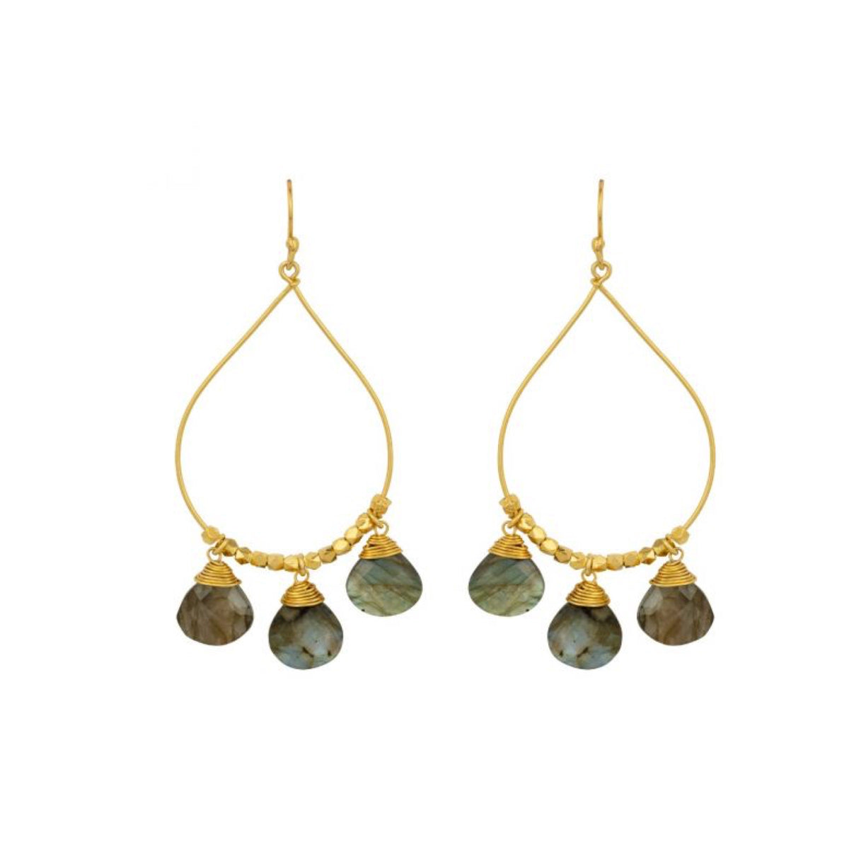 Bella Earrings Labradorite