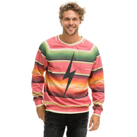 Pink Serape Bolt Stitch Sweatshirt