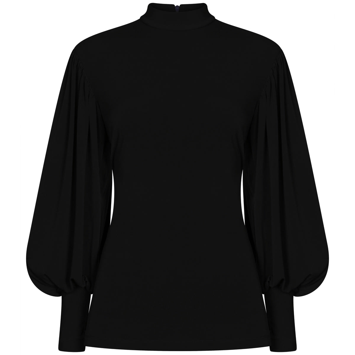 Balloon Sleeve Top Black