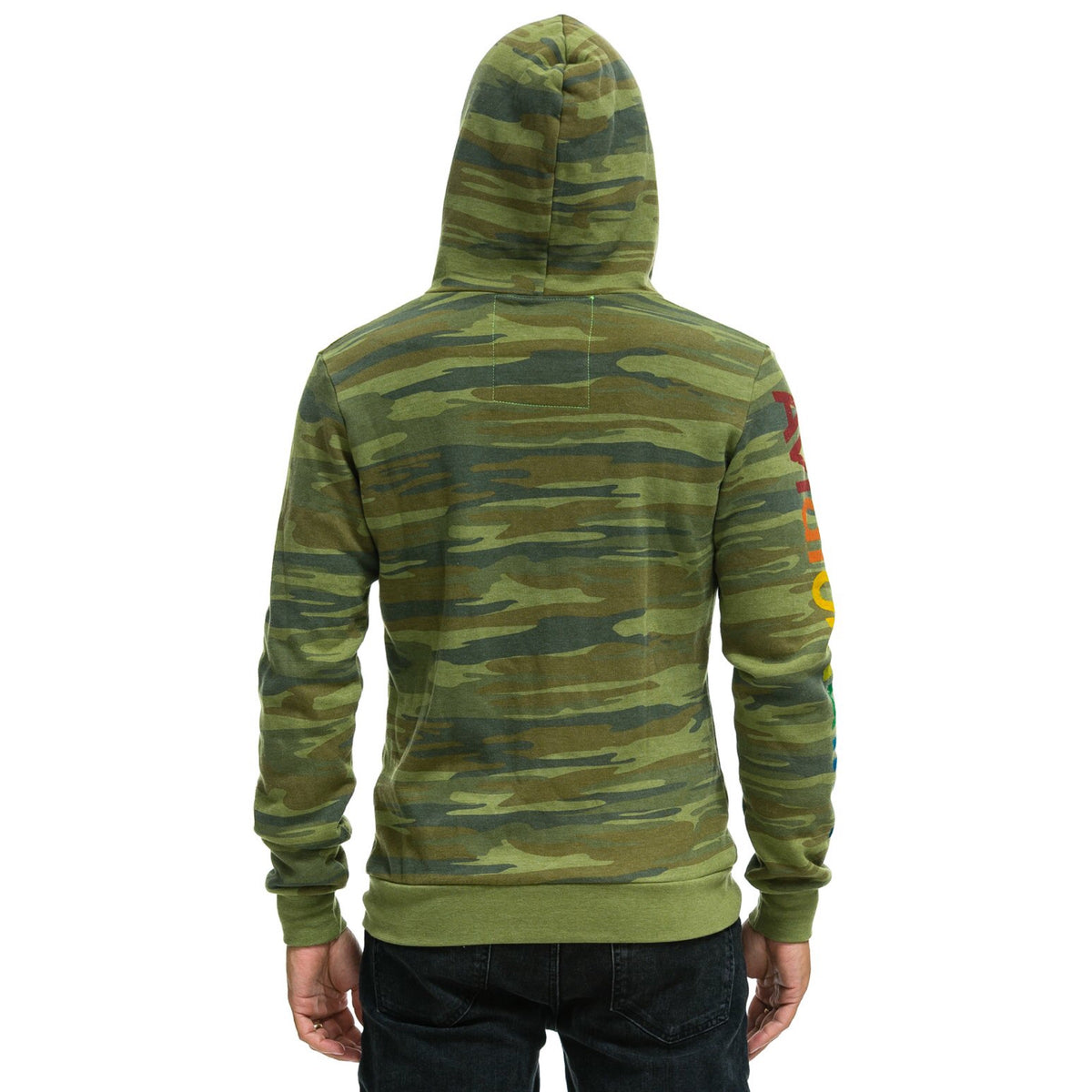 Zip Up Logo Hoodie Camo