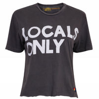 Locals Only Tee Charcoal