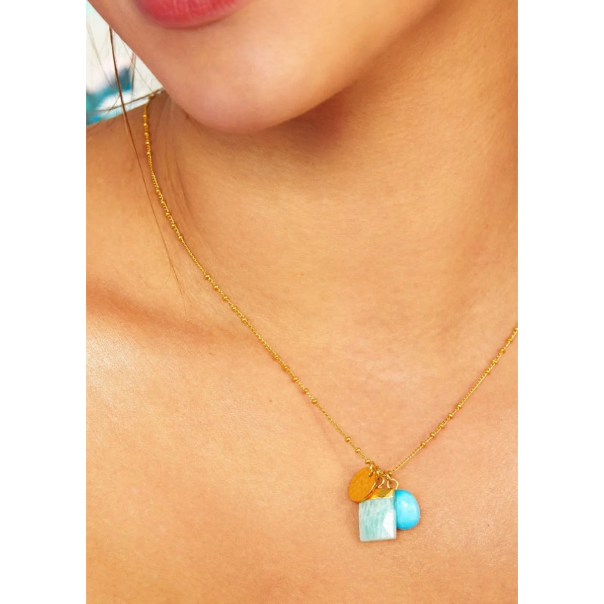 Vittoria Necklace Turquoise/Amazonite