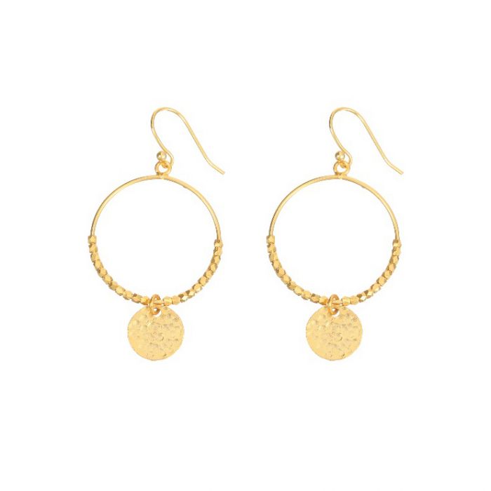 Dominique Gold Mini Hoop Earrings