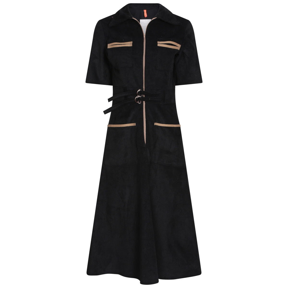 Autumn Shirt Dress Black